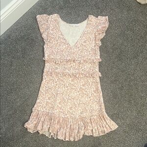 Oliviaceous Floral Pink Mini  Dress